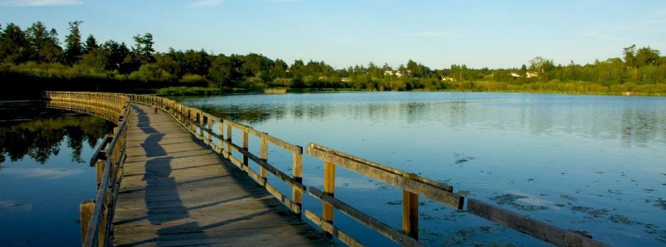 swan lake bridge in saanich british columbia